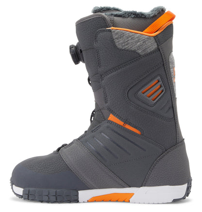 Men's Judge BOA® Snowboard Boots - Grey/Grey/Orange | DC Shoes