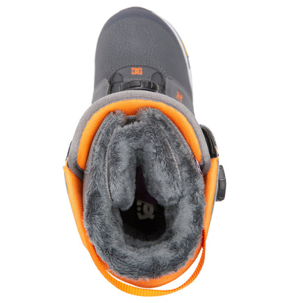 Men's Judge BOA® Snowboard Boots - Grey/Grey/Orange | DC Shoes