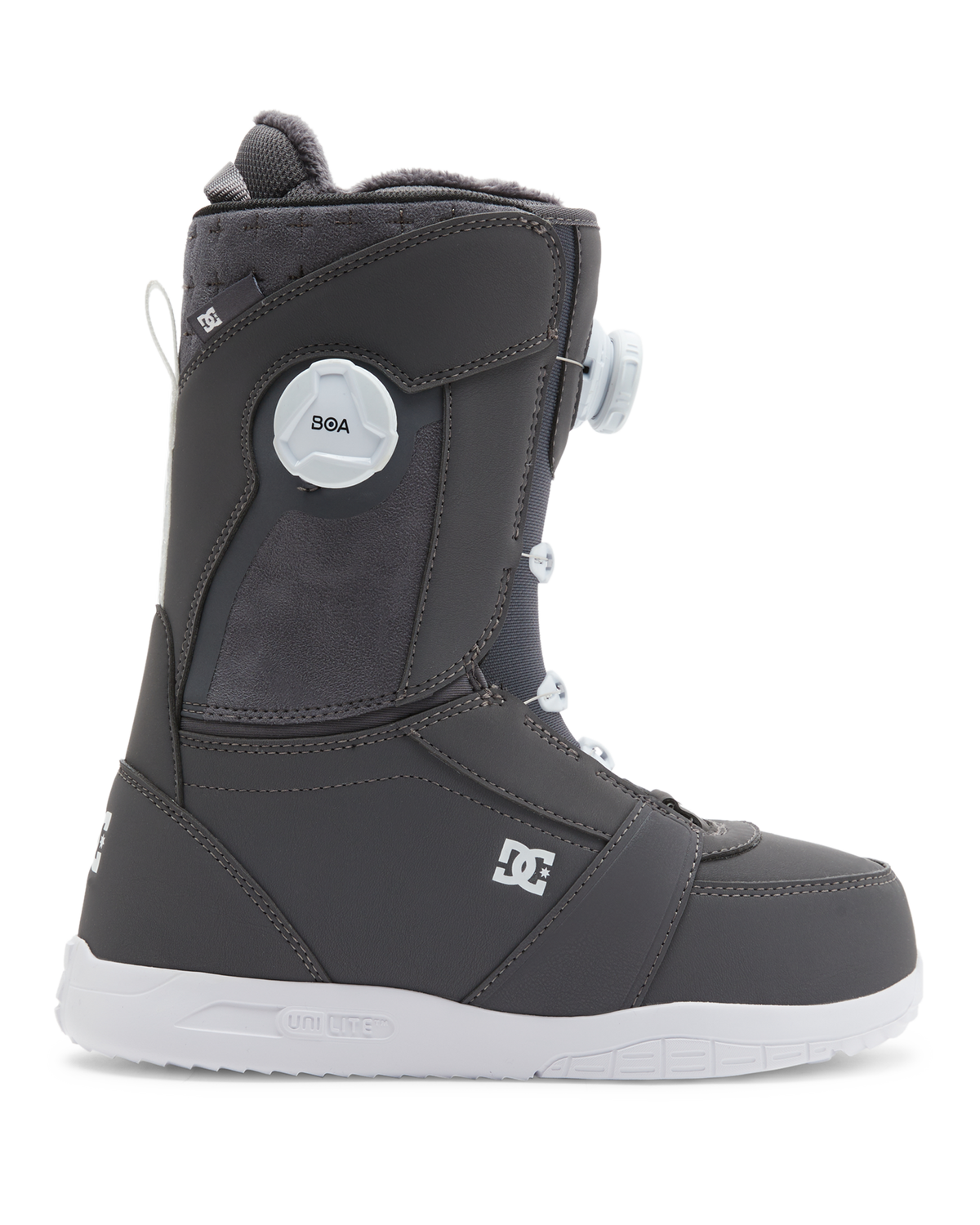 Women's Lotus BOA® Snowboard Boots - Dark Grey/White | DC Shoes