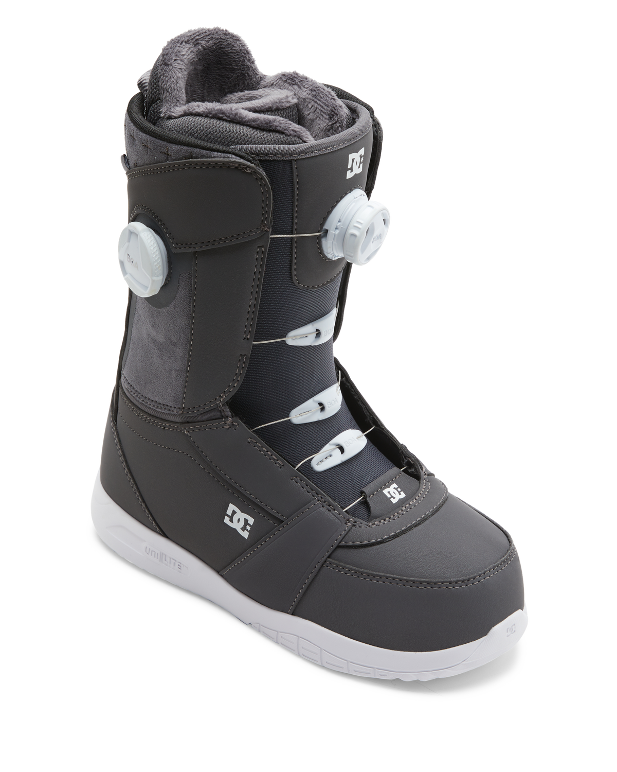 Women's Lotus BOA® Snowboard Boots - Dark Grey/White | DC Shoes
