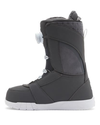 Women's Lotus BOA® Snowboard Boots - Dark Grey/White | DC Shoes