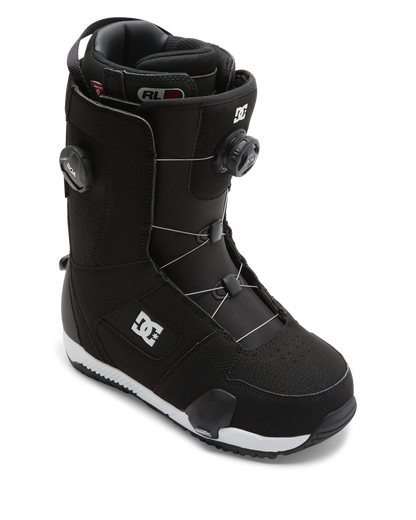 Men's Phase BOA® Pro Step On® Snowboard Boots - Black / Black / White | DC Shoes