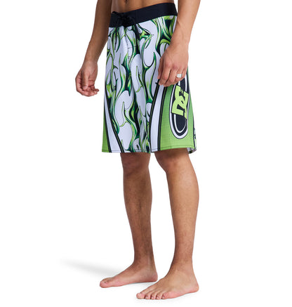 Men's Sylem 21" Boardshorts - Liquid Fuego White | DC Shoes