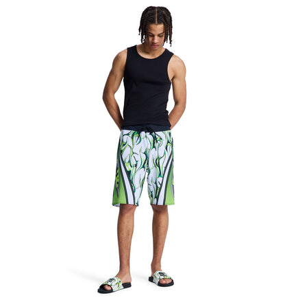 Men's Sylem 21" Boardshorts - Liquid Fuego White | DC Shoes