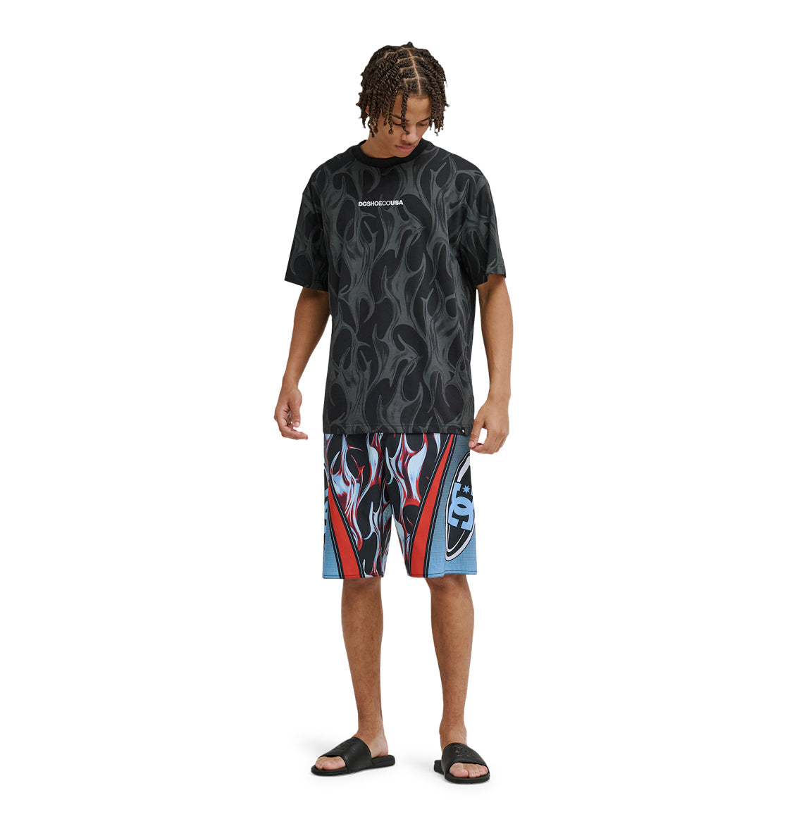 Men's Sylem 21 Boardshorts - Liquid Fuego Black | DC Shoes