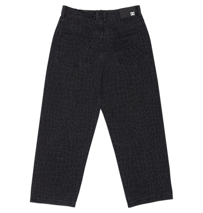Men's Baggy Denim Snake Print Pants - Laser Scales Snake | DC Shoes
