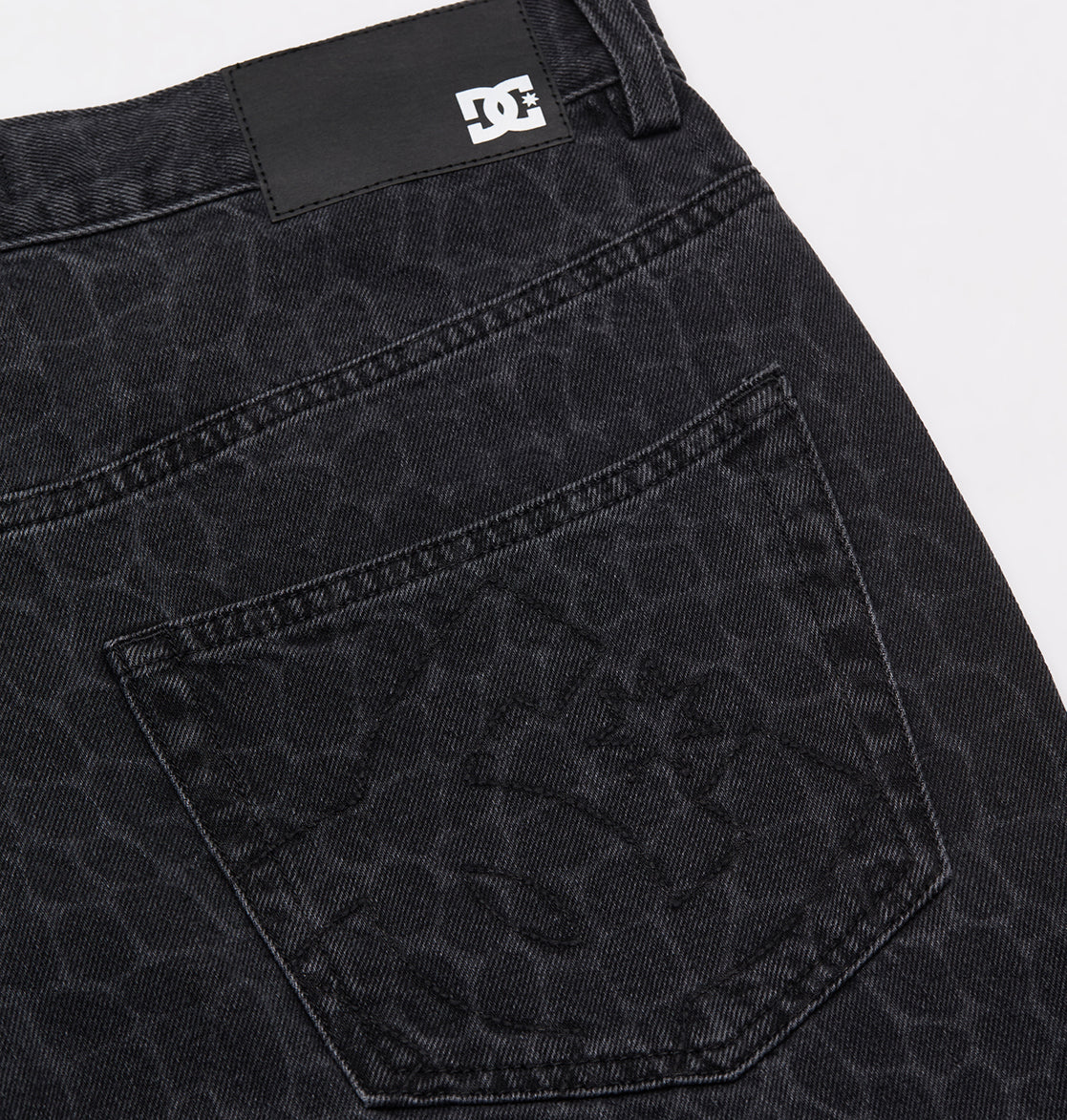 Men's Baggy Denim Snake Print Pants - Laser Scales Snake | DC Shoes