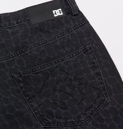 Men's Baggy Denim Snake Print Pants - Laser Scales Snake | DC Shoes