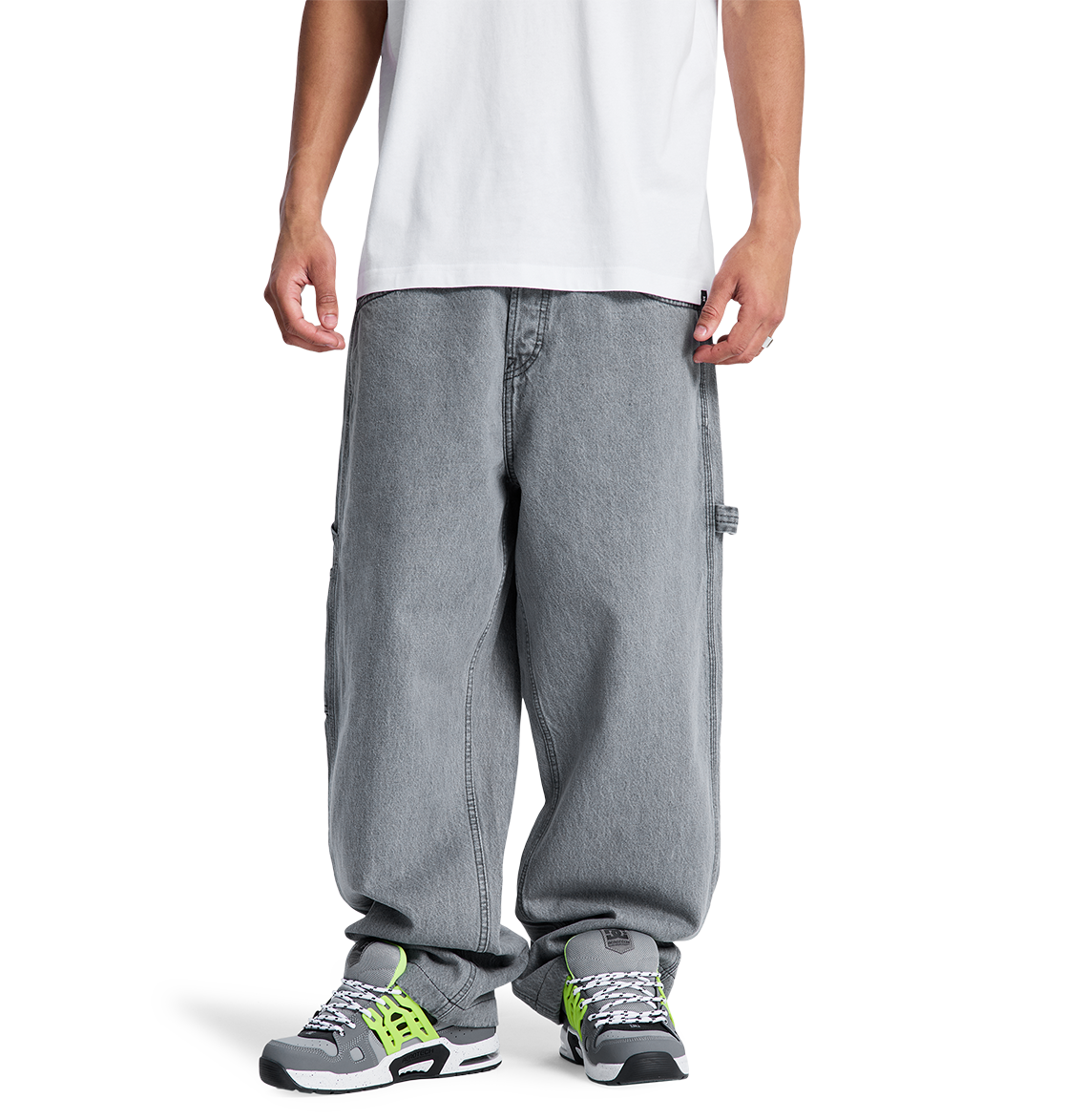 Men's Baggy Denim Carpenter Pants - Medium Grey | DC Shoes
