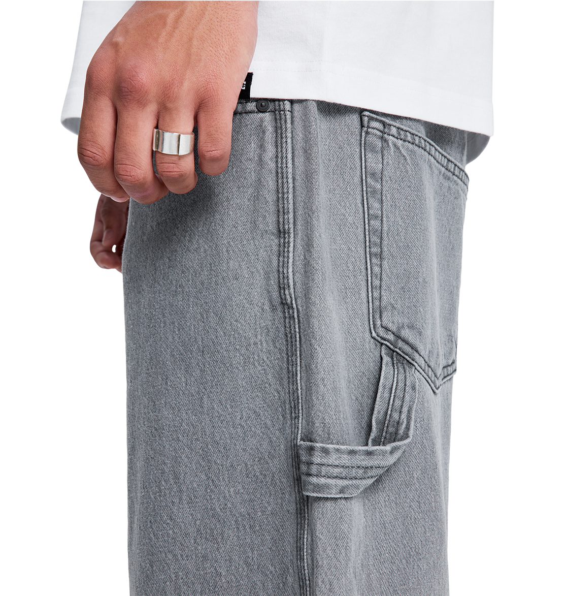 Men's Baggy Denim Carpenter Pants - Medium Grey | DC Shoes