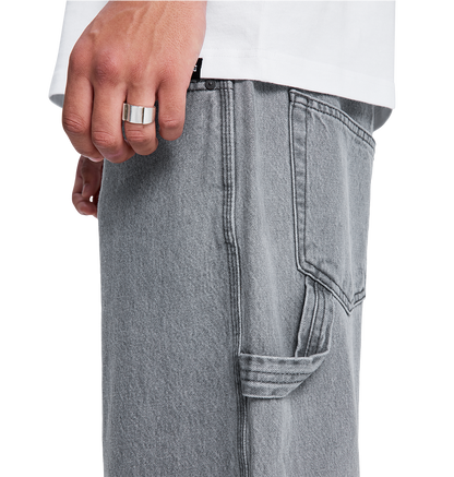 Men's Baggy Denim Carpenter Pants - Medium Grey | DC Shoes