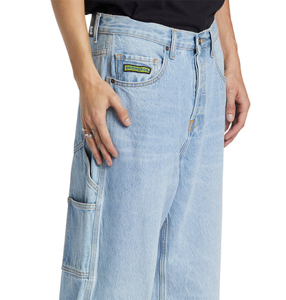 Men's Worker Baggy Carpenter Ril Jeans - Indigo Light | DC Shoes
