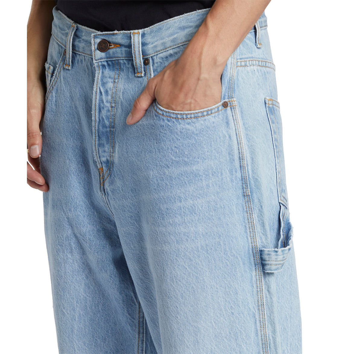 Men's Worker Baggy Carpenter Ril Jeans - Indigo Light | DC Shoes