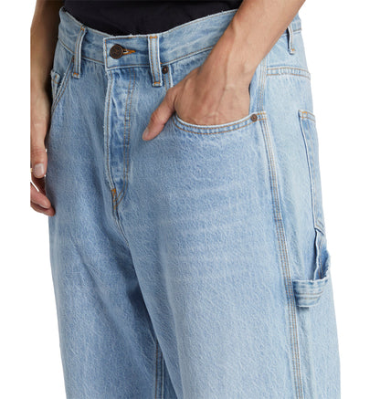 Men's Worker Baggy Carpenter Ril Jeans - Indigo Light | DC Shoes
