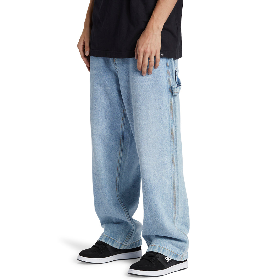 Men's Worker Baggy Carpenter Ril Jeans - Indigo Light | DC Shoes