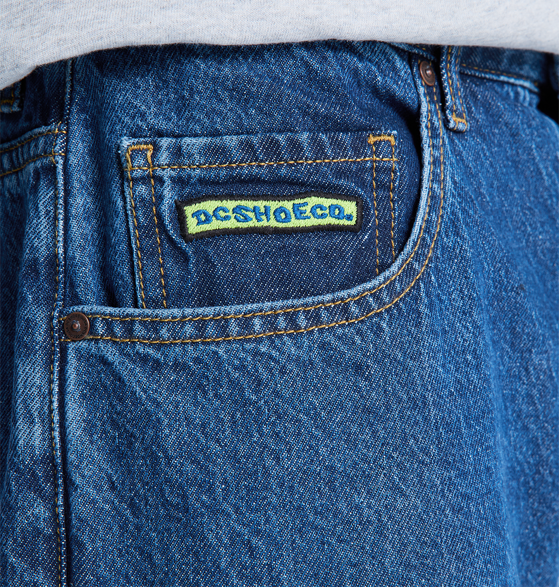 Men's Baggy Denim Pants - Stone Indigo | DC Shoes