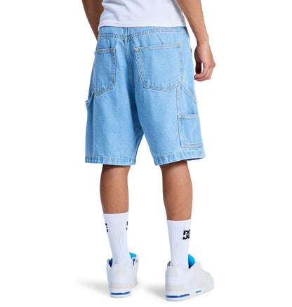 Men's Baggy Denim Carpenter Short - Indigo Light | DC Shoes