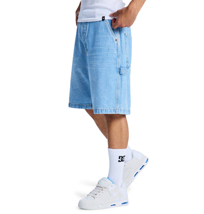 Men's Baggy Denim Carpenter Short - Indigo Light | DC Shoes
