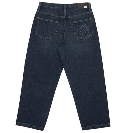 Men's Worker Baggy Denim Double That Jeans - Dark Denim | DC Shoes