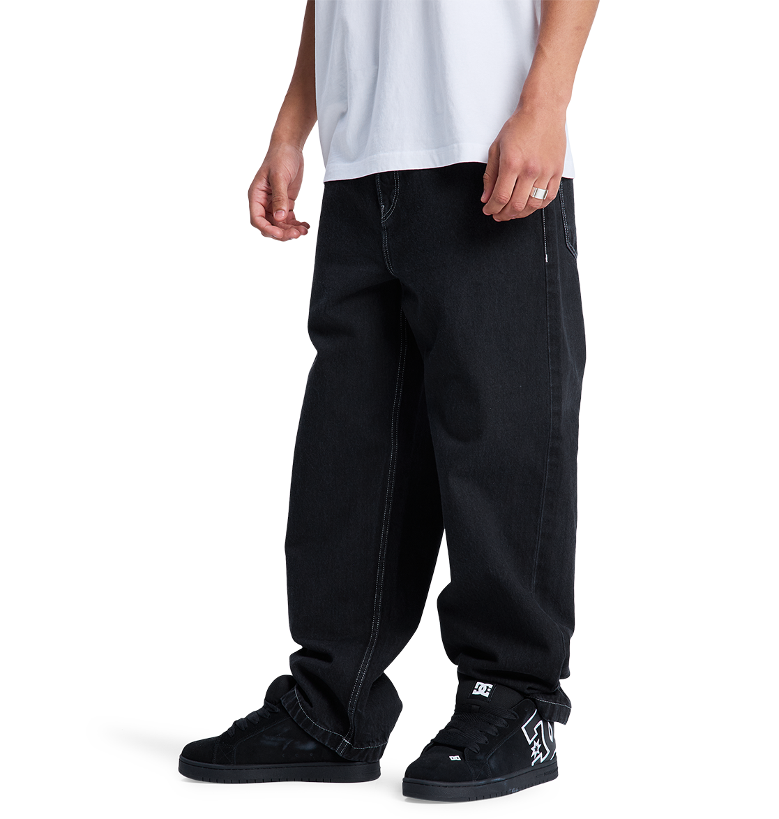 Men's Baggy Denim Pants - Black Tint | DC Shoes