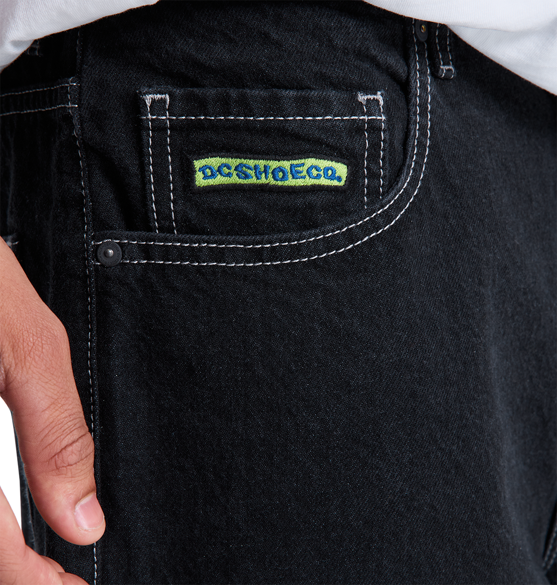 Men's Baggy Denim Pants - Black Tint | DC Shoes