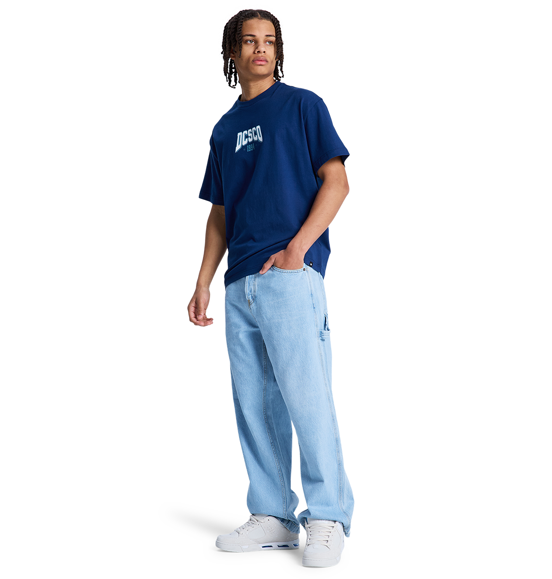 Men's Baggy Denim Carpenter Pants - Indigo Light | DC Shoes