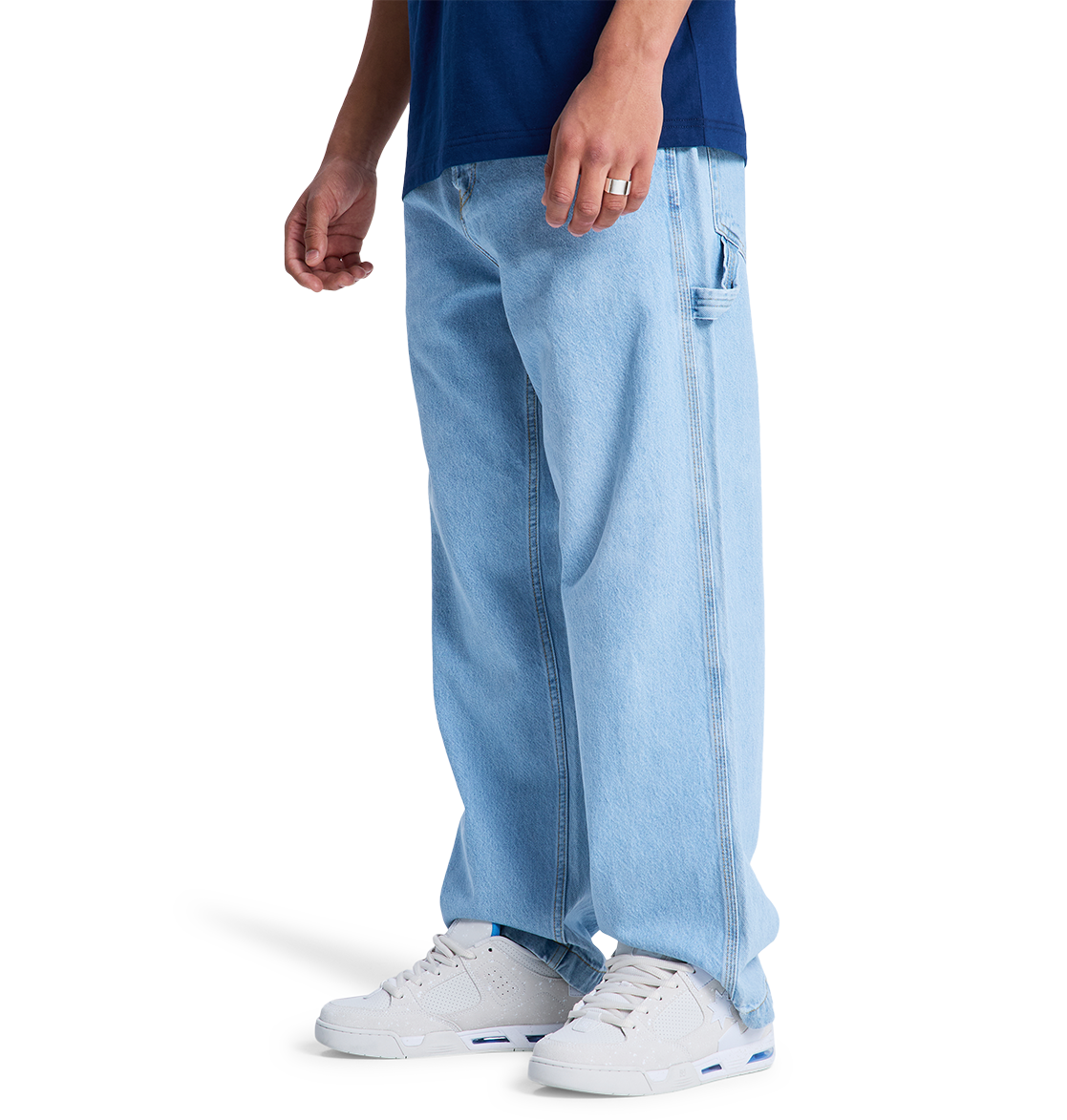 Men's Baggy Denim Carpenter Pants - Indigo Light | DC Shoes