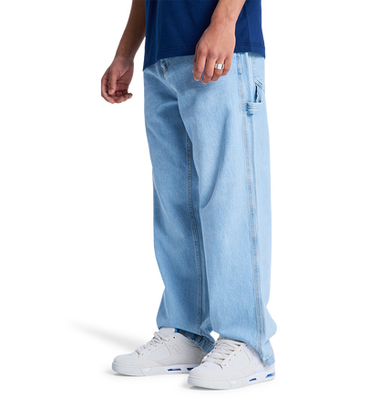 Men's Baggy Denim Carpenter Pants - Indigo Light | DC Shoes