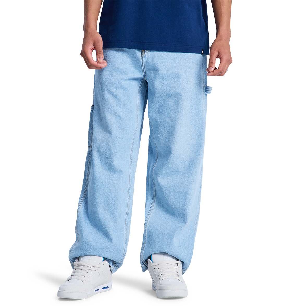 Men's Baggy Denim Carpenter Pants - Indigo Light | DC Shoes