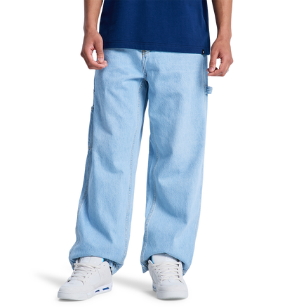 Men's Baggy Denim Carpenter Pants - Indigo Light | DC Shoes