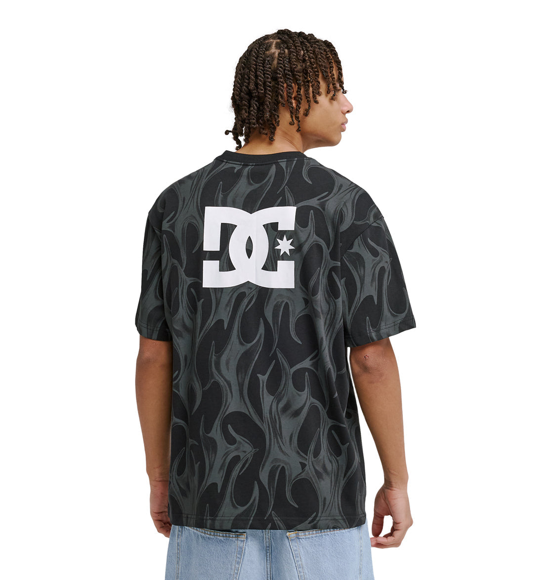 Men's DC Liquid Fuego Heritage Short Sleeve Shirt - Black | DC Shoes