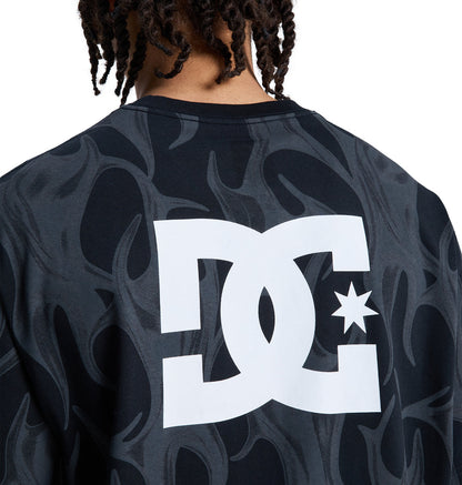 Men's DC Liquid Fuego Heritage Short Sleeve Shirt - Black | DC Shoes