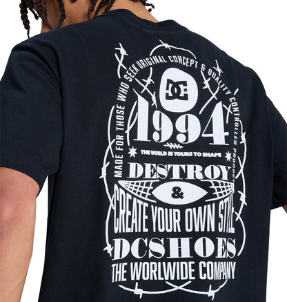 Men's Shape Or Destroy Heritage Short Sleeve Tee - Black | DC Shoes