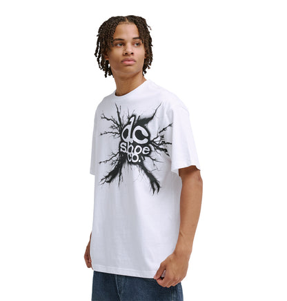 Men's Strike Twice Heritage Short Sleeve Tee - White | DC Shoes