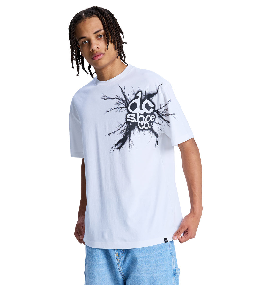 Men's Strike Twice Heritage Short Sleeve Tee - White | DC Shoes
