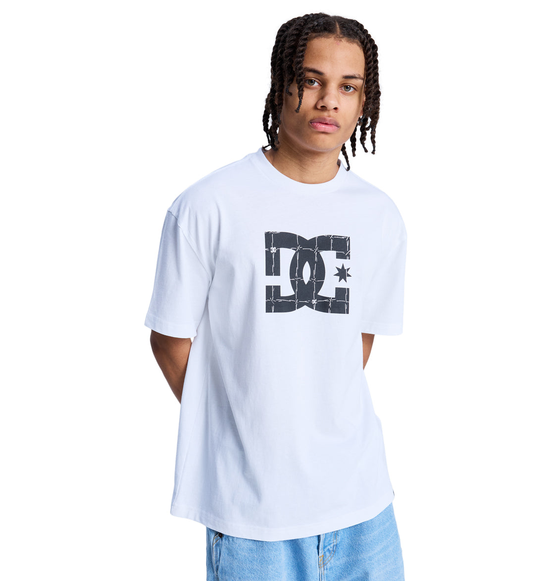Men's DC Star Filled Heritage Short Sleeve Shirt - White | DC Shoes