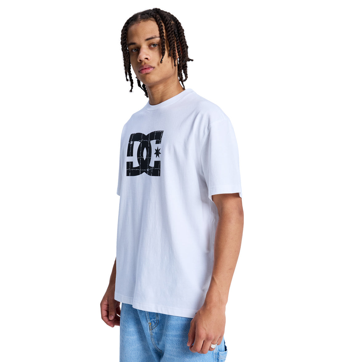 Men's DC Star Filled Heritage Short Sleeve Shirt - White | DC Shoes