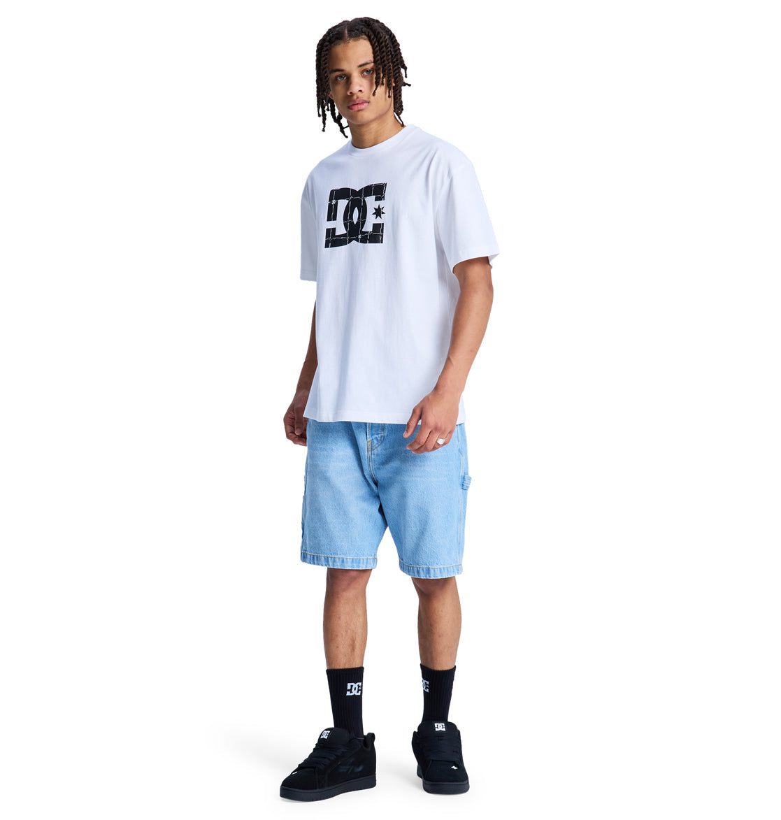 Men's DC Star Filled Heritage Short Sleeve Shirt - White | DC Shoes