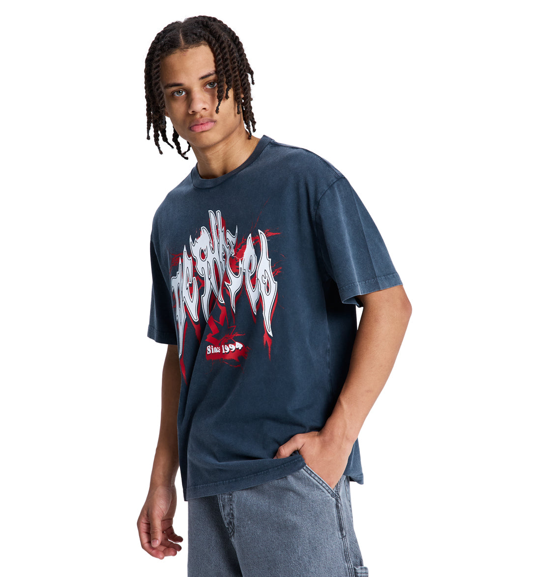 Men's DC Death Machine  Heritage Short Sleeve Shirt - Black | DC Shoes