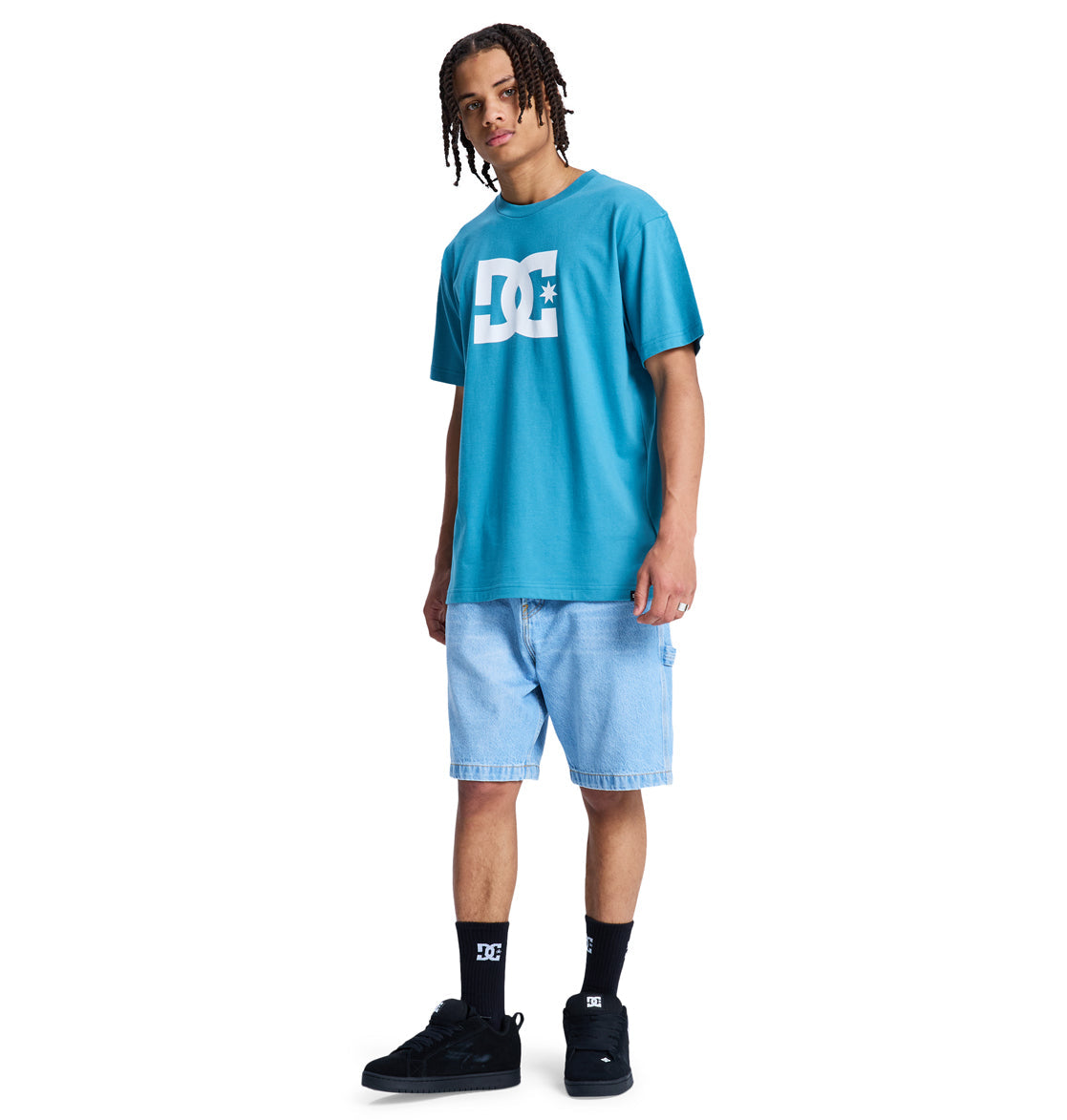 Men's DC Star Heritage Short Sleeve Shirt - Storm Blue | DC Shoes