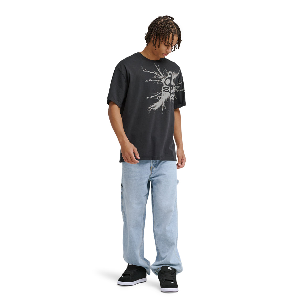 Men's Strike Twice Heritage Short Sleeve Tee - Black | DC Shoes