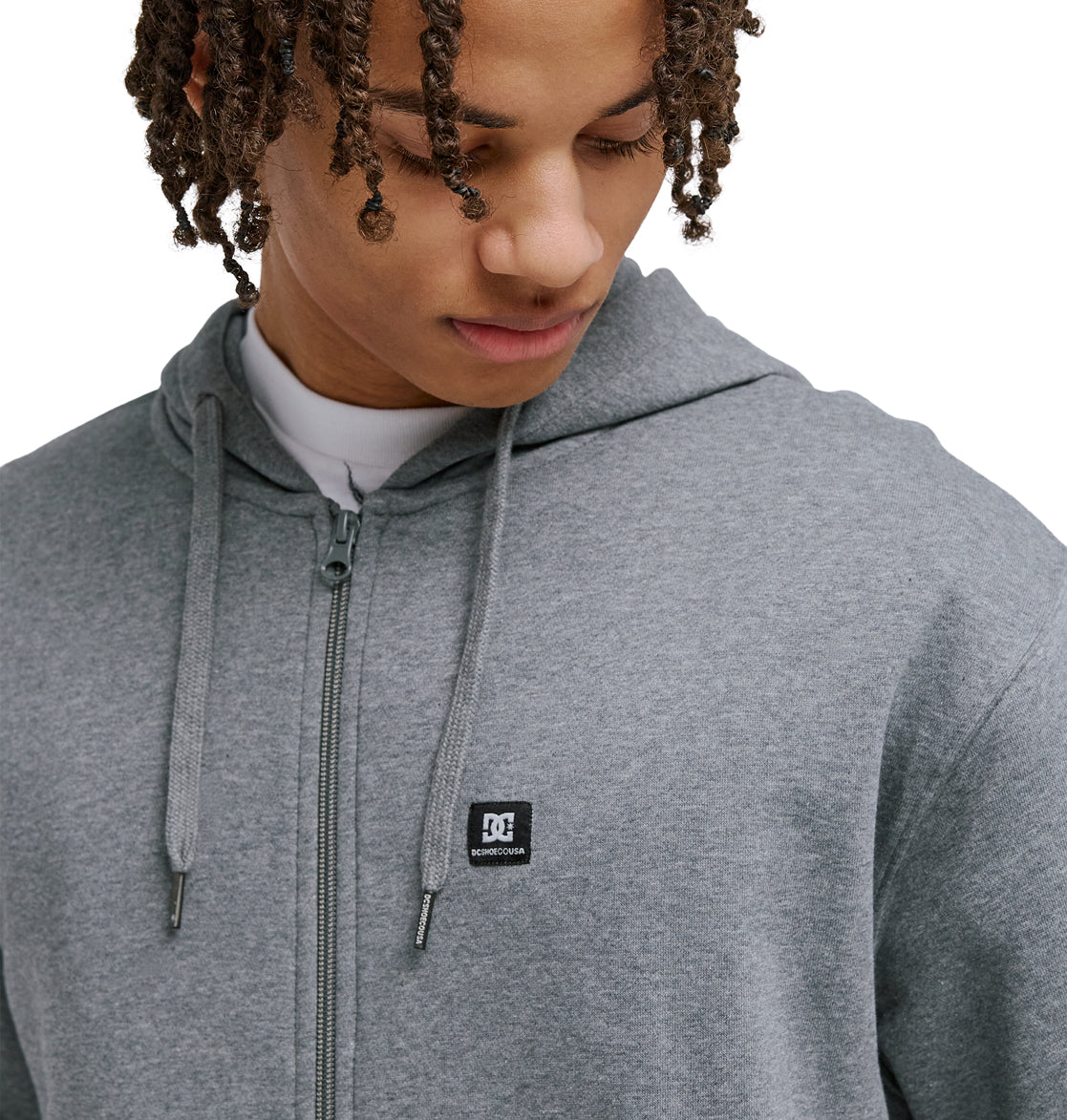 Men's Lorion Zip Hoodie - Dark Grey Heather | DC Shoes