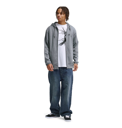 Men's Lorion Zip Hoodie - Dark Grey Heather | DC Shoes