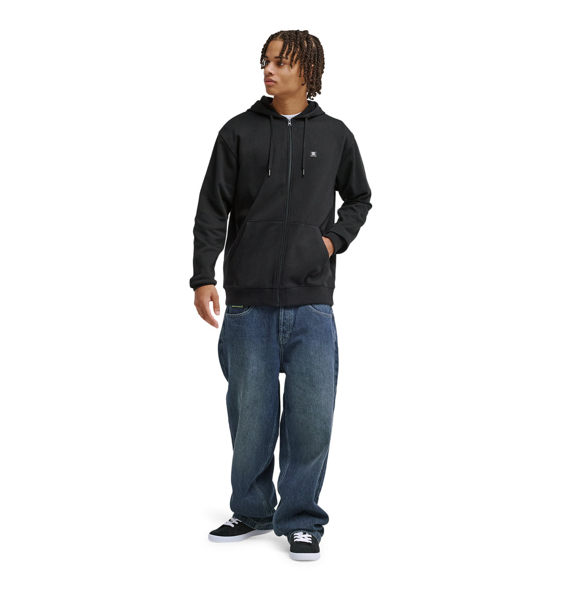 Men's Lorion Zip Hoodie - Black | DC Shoes