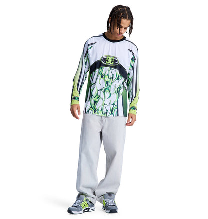 Men's Sylem 2 Long Sleeve Shirt - Lime Green | DC Shoes