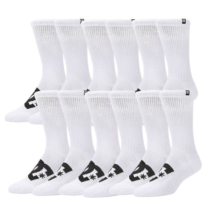 Logo Crew Sock 6-Pack - White | DC Shoes