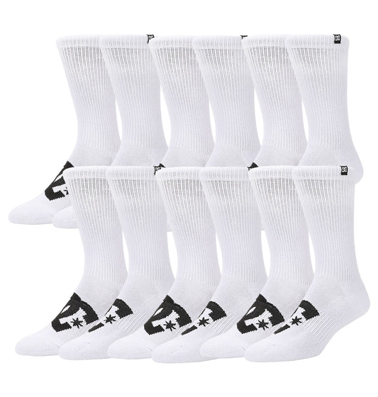 Logo Crew Sock 6-Pack - White | DC Shoes