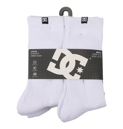 Logo Crew Sock 6-Pack - White | DC Shoes