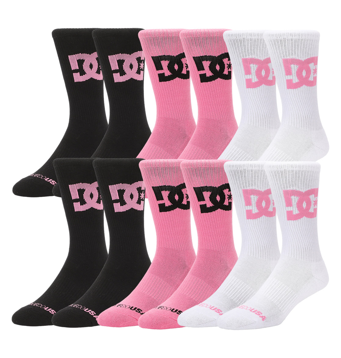 Big Star Logo Crew Sock 3-Pack - Assorted | DC Shoes