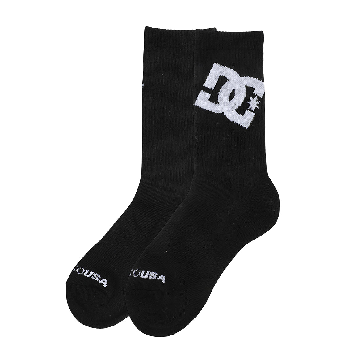 Graffik Logo Crew Sock 3-Pack - Black | DC Shoes